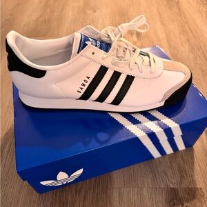 Adidas Samoa White and Black Sneakers
